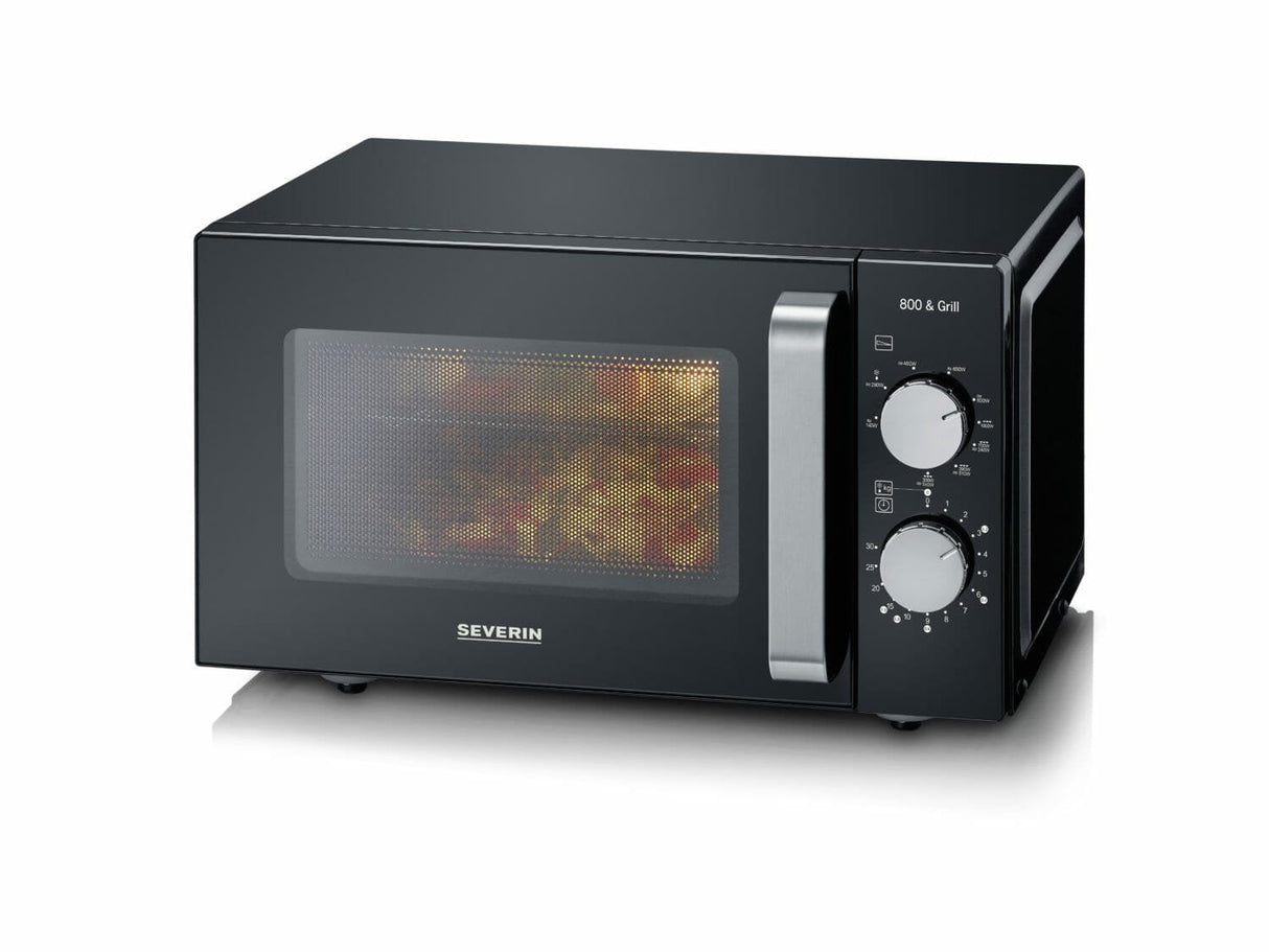 EAN 4008146037603 - Severin MW 7762 microondas Negro, Acero inoxidable Microondas con grill Encimera 20 L 800 W imagen 2