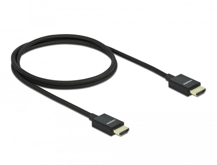 Cable Hdmi De Alta Velocidad De Delock 48 Gbps 8k 60hz Negro, 1 Metro 85384