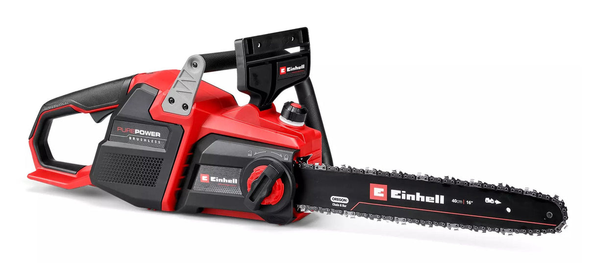 Motosierra Inalámbrica Profesional Einhell Gp-Lc 36/40 Li Bl-Solo, 36 Voltios (2 X 18 V) (Rojo/Negro, Sin Batería Ni Cargador) 4600050