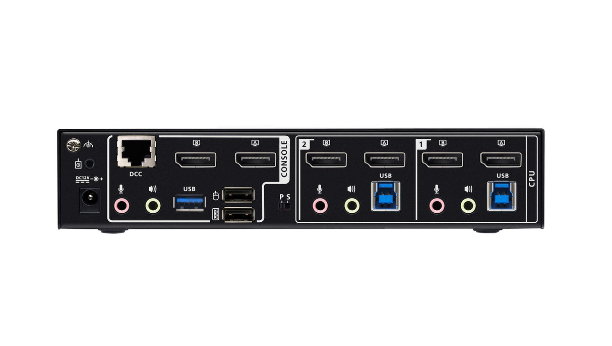 Switch Kvmp Displayport 8k Dual Display Usb 3.0 De 2 Puertos (Cables Incluidos)