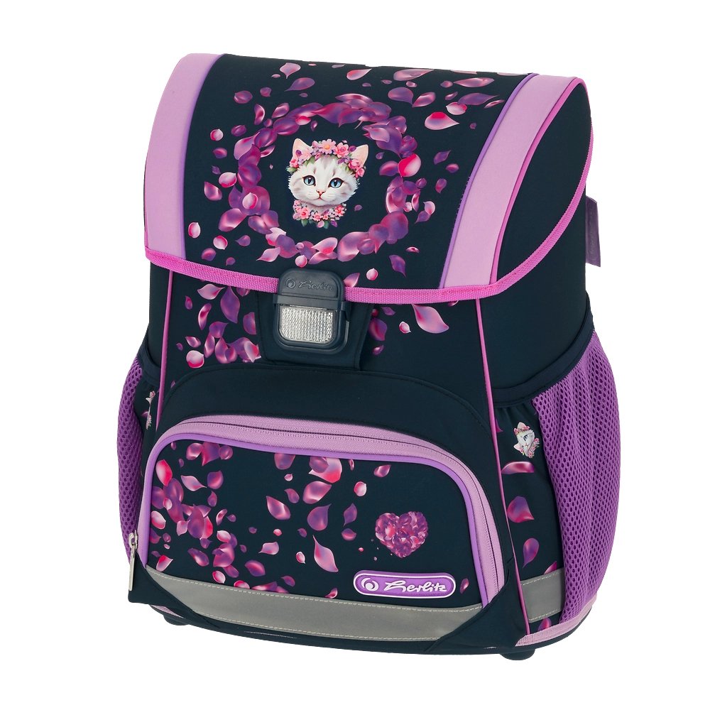 Herlitz Juego De Mochilas Escolares De 4 Piezas, 17 L, Ergonómica Negro