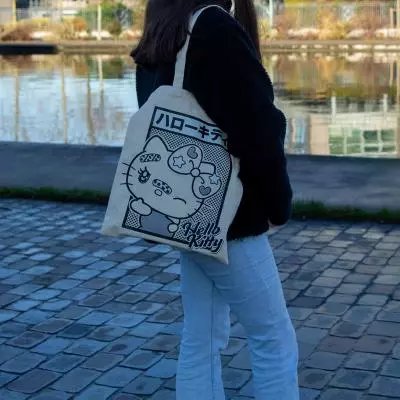 Bolsa Tote Bag Konix Hello Kitty Wink