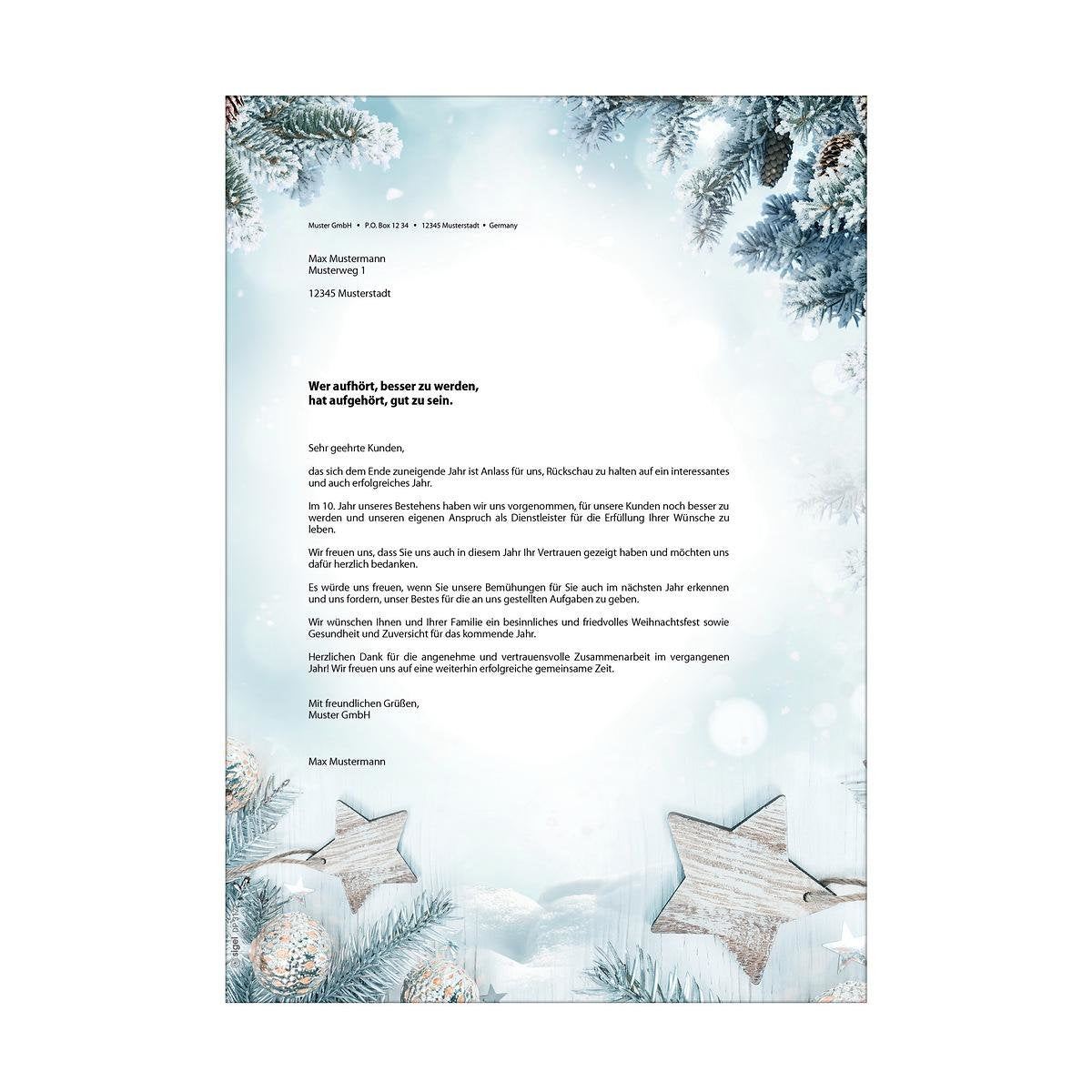 Sigel Weihnachtsbriefpapier Din A4 90 G M²