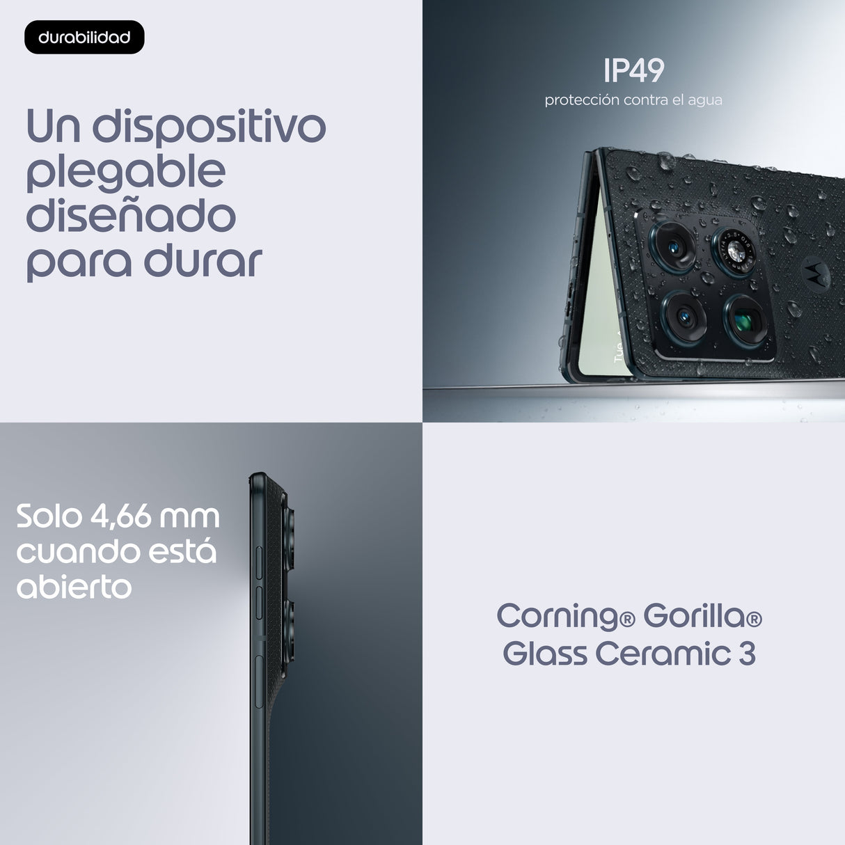 EAN 0840493610801 - Motorola razr fold 20,6 cm (8.09") SIM doble Android 16.0 5G USB Tipo C 16 GB 512 GB 6000 mAh Negro imagen 13