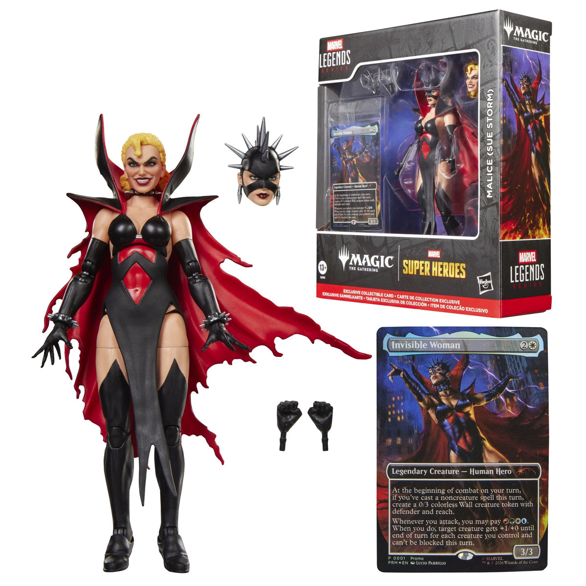 Figura Hasbro Marvel Legends Series X Magic: The Gathering Malice (Sue Storm)