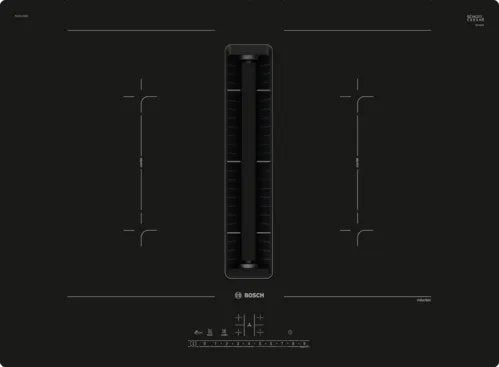Bosch Home Set Pvq711ga7 Pvq711f15e + Hez9vdsb2, Placa De Cocción Independiente Negra, 70 Cm, Con Campana Extractora Integrada Pvq711ga7
