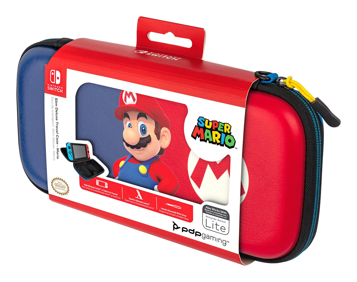 EAN 0708056068325 - PDP Slim Deluxe: Power Pose Mario Funda protectora rígida Nintendo Azul, Rojo imagen 6
