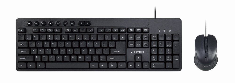 EAN 8716309118125 - Gembird KBS-UM-04 teclado Ratón incluido Universal USB QWERTY Inglés de EE. UU. Negro imagen 1