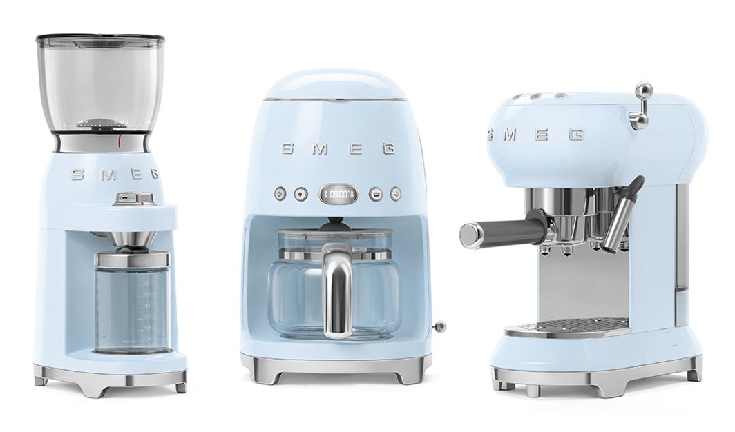 Smeg Cgf11pbeu Kaffeemühle 50`S Style Pastellblau