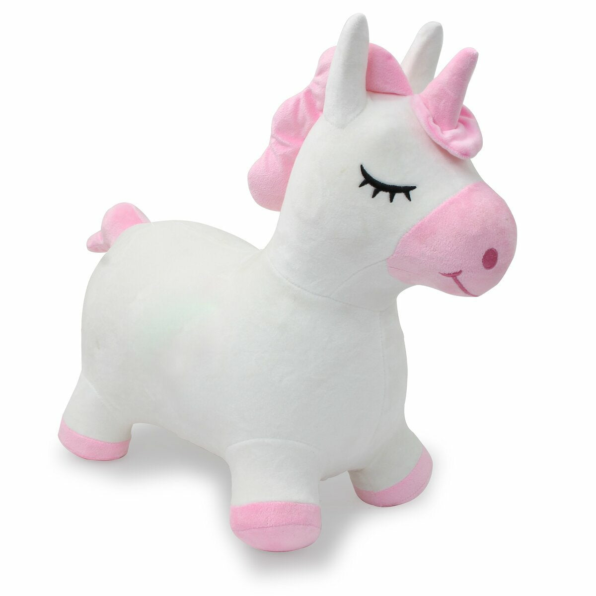 Jamara Animal Hinchable Unicornio Con Funda De Peluche Y Bomba