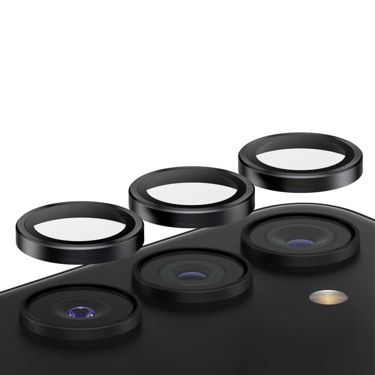 EAN 5711724012075 - PanzerGlass ® Hoops® Camera Lens Protector Black Samsung Galaxy S24 | S23 | S23+ Protector de pantalla 1 imagen 1