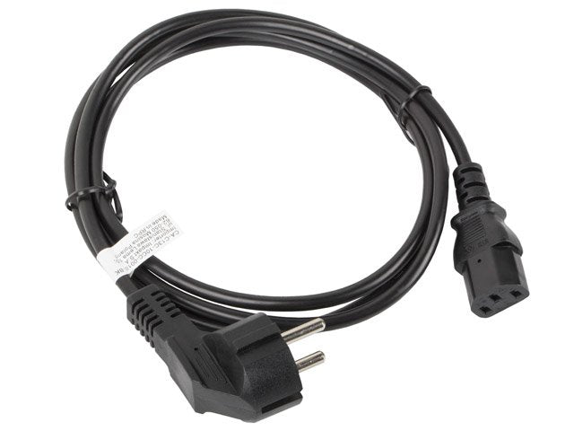 Cable De Alimentación Lanberg Ca-C13c-10cc-0018-Bk Conectores Schuko / Iec320 C13 1.8 Metros