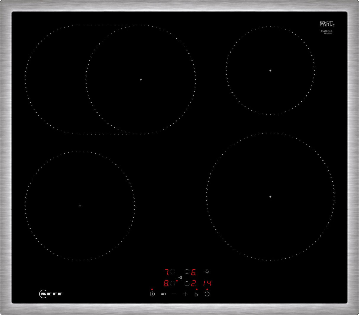 EAN 4242004271772 - Neff T56SBF1L0 hobs Negro Integrado 60 cm Con placa de inducción 4 zona(s) imagen 1