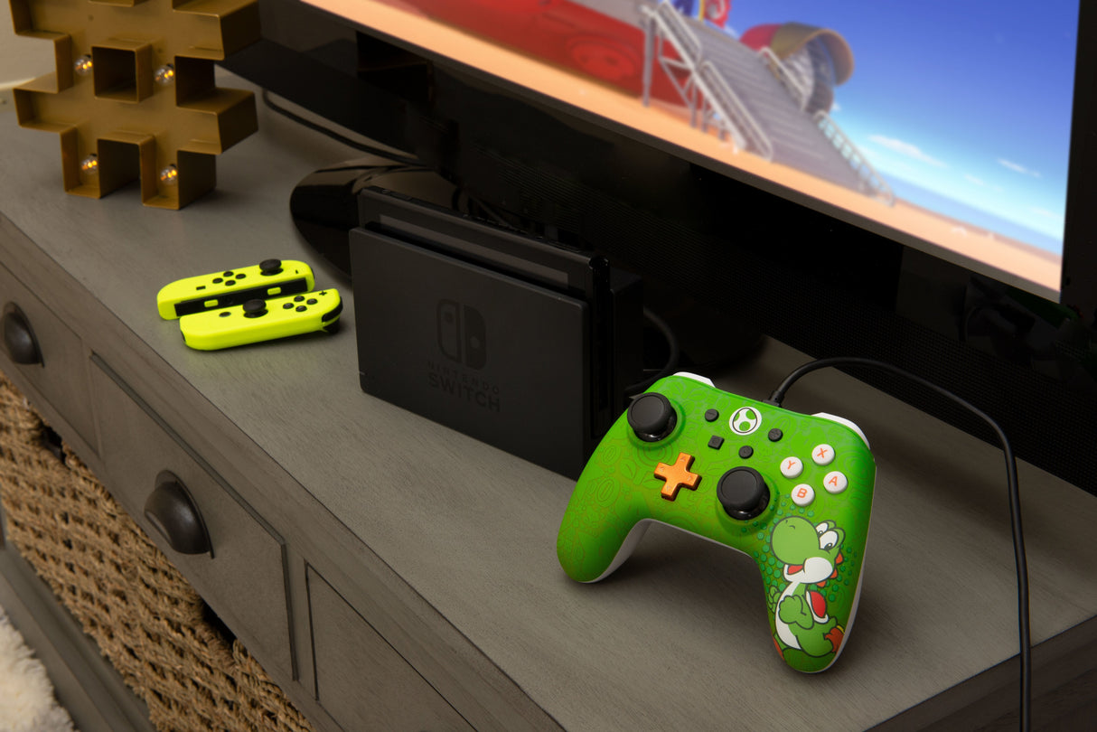 Mando Wired Controller Nintendo Switch Súper Mario Yoshi Usb 2.0 1.8m