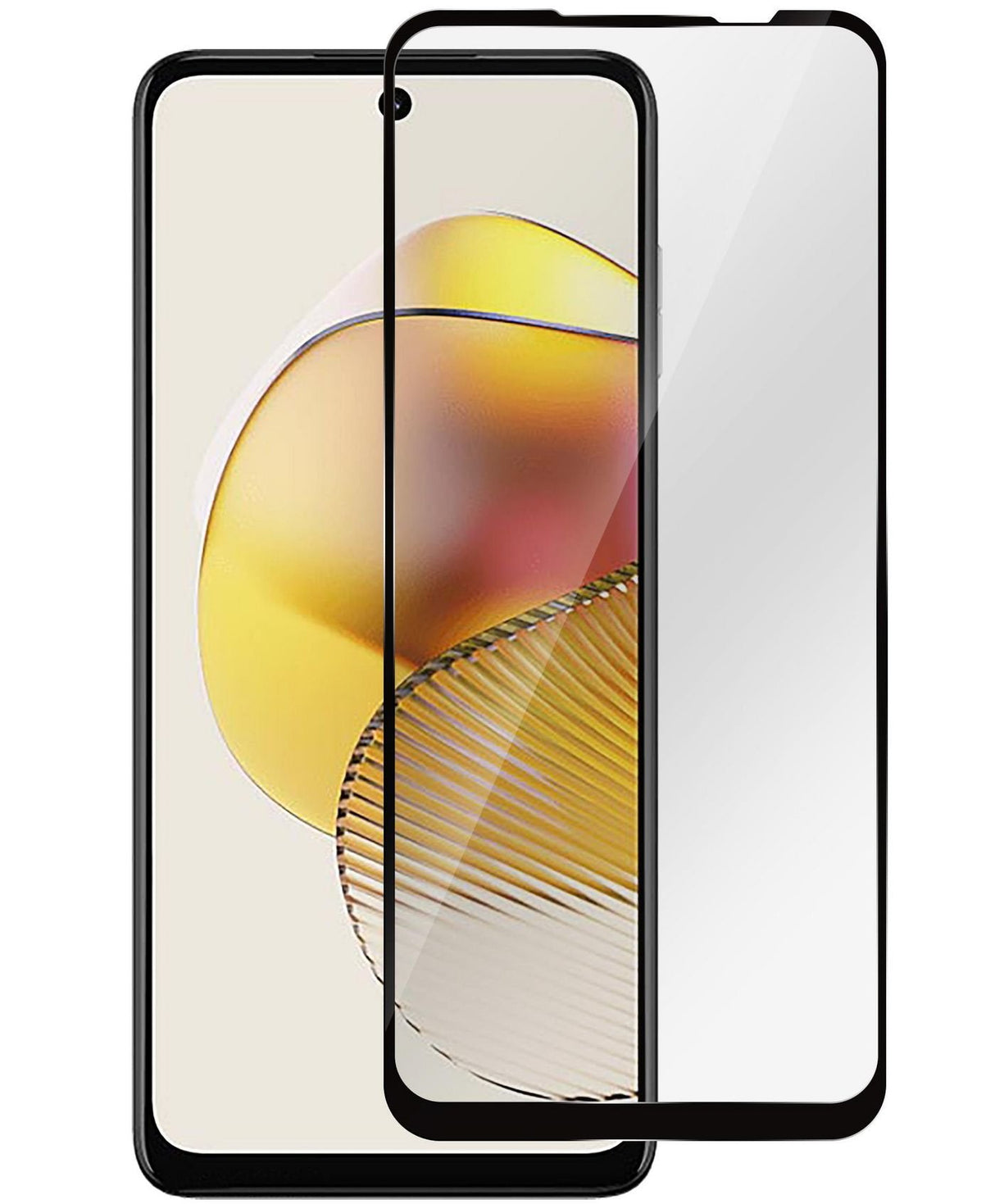 Cover For Motorola Moto G31/G41/G71 - 5g/G73 Black Full Cover, Full - Glue Titan Shield. Tempered Glass Screen Protector