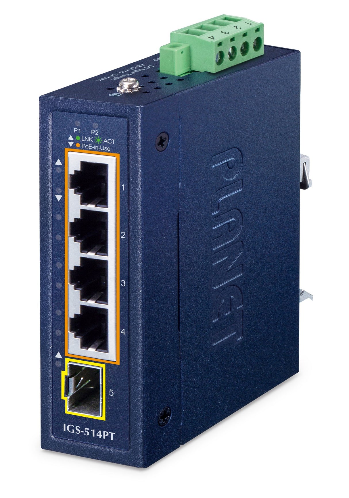 EAN 4711605288453 - PLANET IP30 Compact size 4-Port IGS-514PT No administrado Gigabit Ethernet (10/100/1000) Energía sobre Et imagen 1