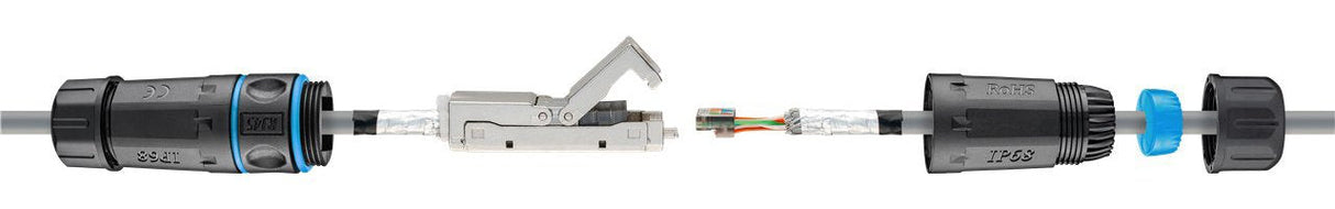 Conector Goobay Para Cable De Red Cat.6a Stp Sin Herramientas 44414