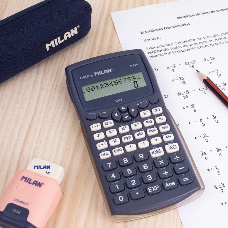 Milan Calculadora Científica M240 Serie 1918 Blíster Azul