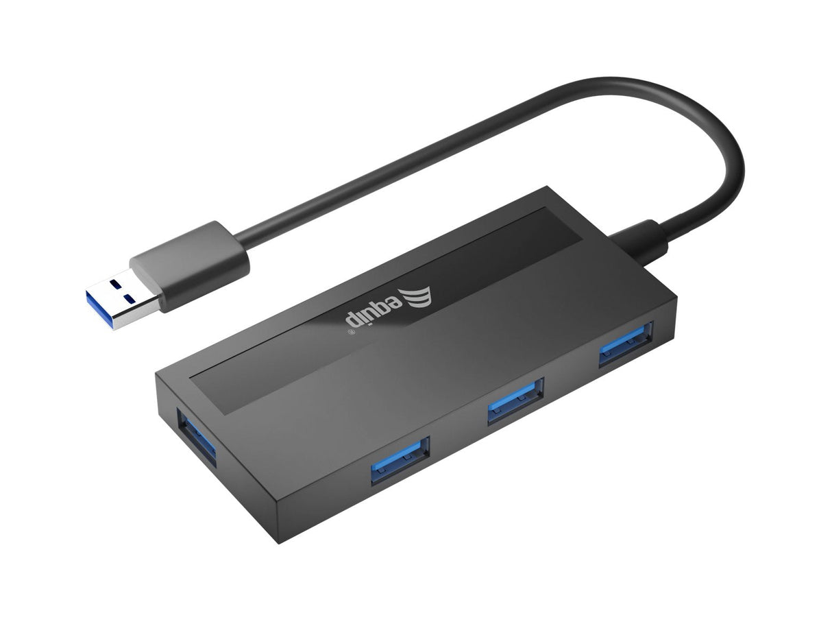 Hub Equip Usb 3.0 4 Puertos + Adap. Usb-C