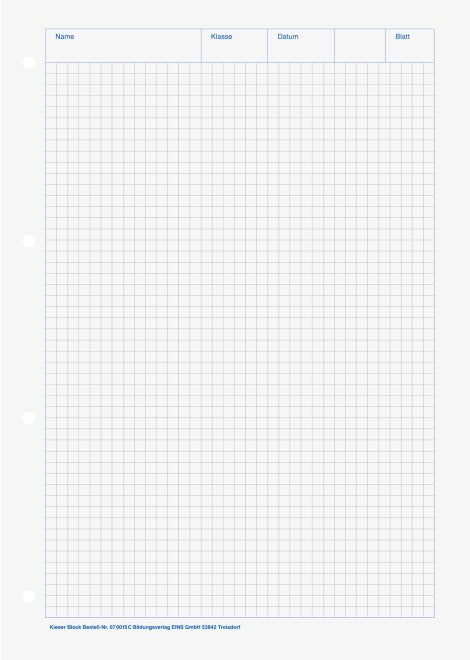 Brunnen Arbeitsblock Din A4 Cuadriculado - Material De Oficina - A4
