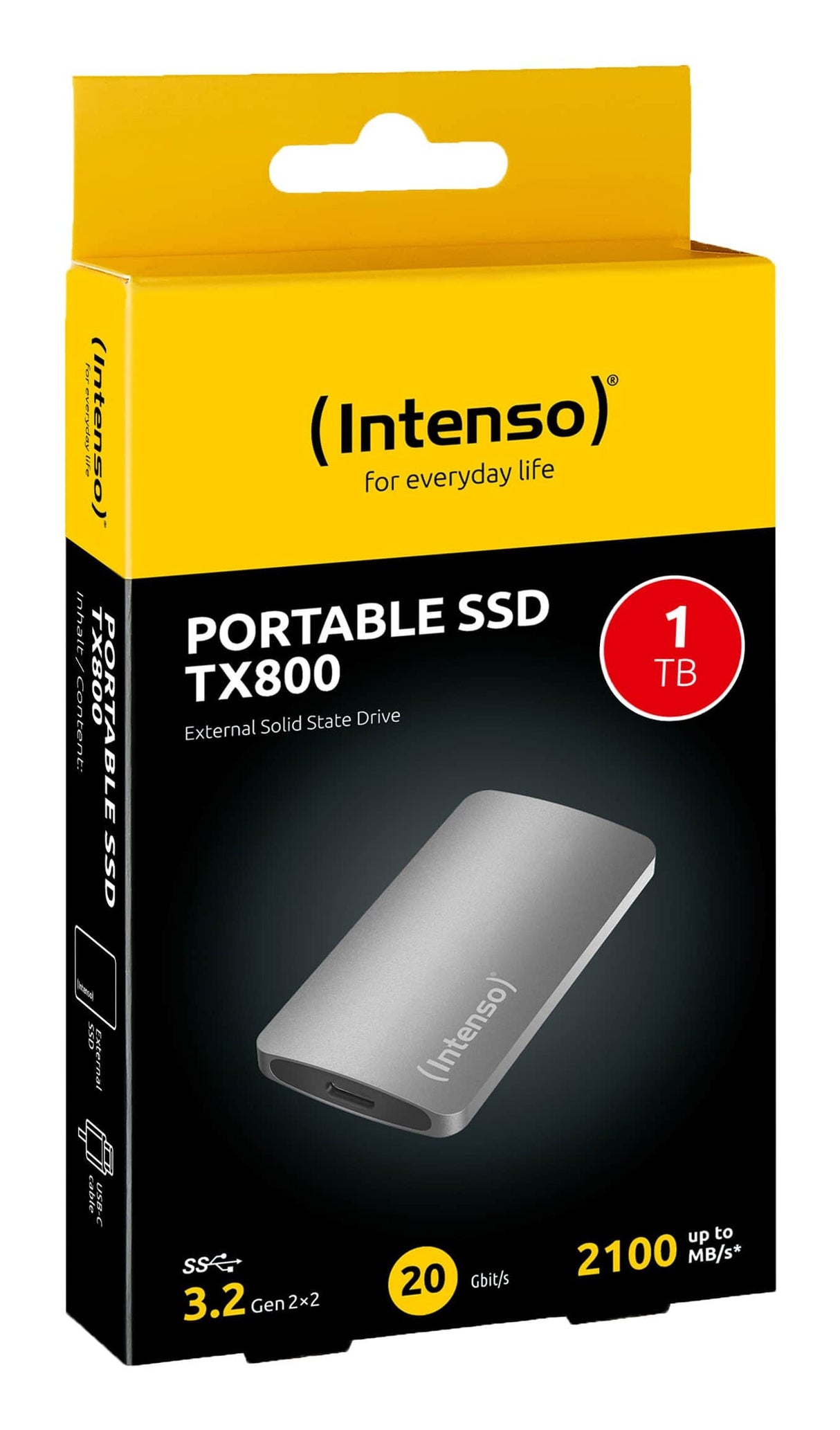 EAN 4034303035601 - Intenso TX800 1 TB USB Tipo C USB 3.2 Gen 2x2 Antracita imagen 4
