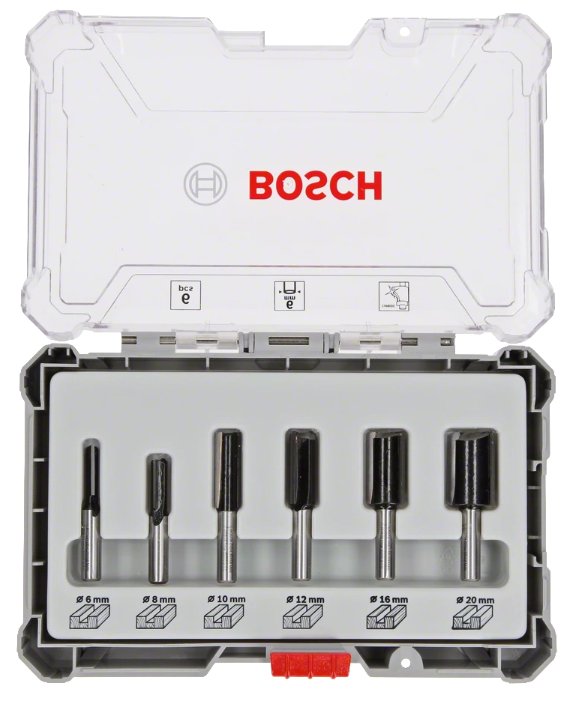 EAN 3165140957977 - Bosch 2607017466 Juego de fresas 6 pieza(s) imagen 1