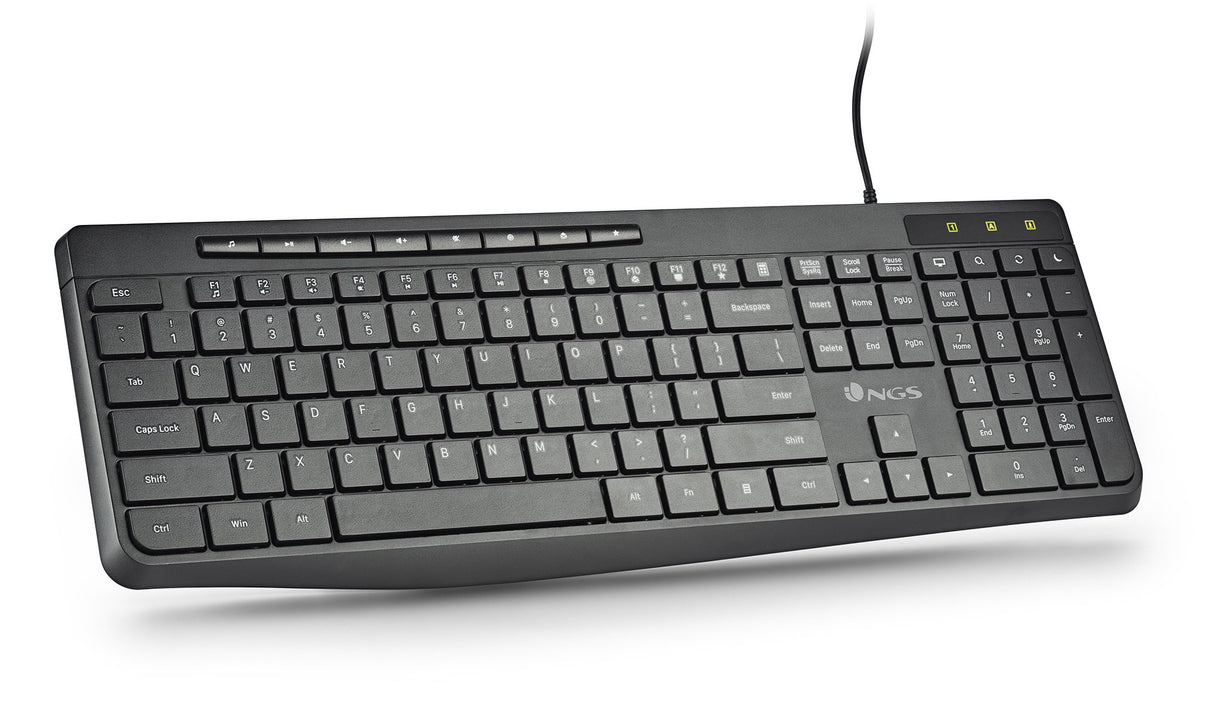 EAN 8435430625707 - NGS SPECTRA (QUERTY, ES) teclado Hogar / Oficina USB QWERTY Español Negro imagen 3