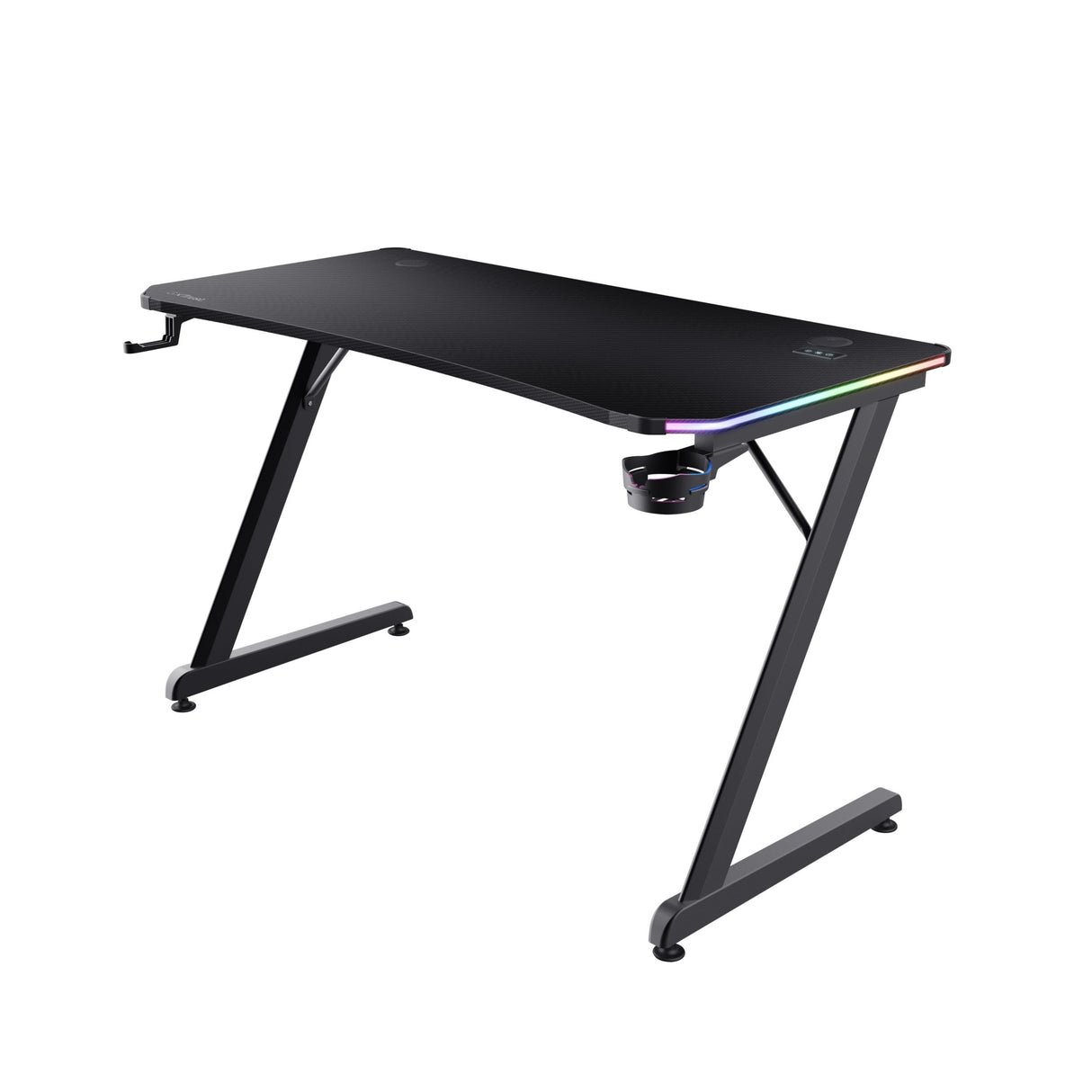 Mesa Gaming Gxt 709 Luminus Rgb Negro Trust Máximo 150kg/ 120 X 60 X 74cm/ Control De Iluminación