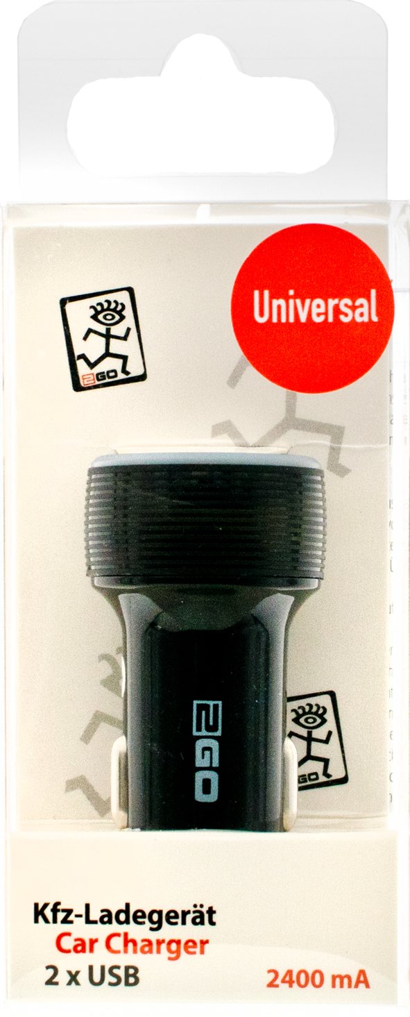 Cargador De Coche 2go 12v/24v - Negro