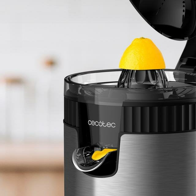 Cecotec Xqueeze Retrojuice 600 Steel 600 W Negro, Metálico