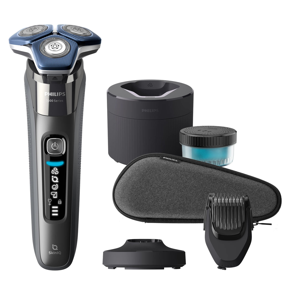 EAN 8720689008211 - Philips SHAVER Series 7000 S7887/58 afeitadora Máquina de afeitar de rotación Recortadora Cromo imagen 3