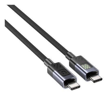 Unitek C14158abk01-1m Usb-C Cable Charging With Led Display 1m Black