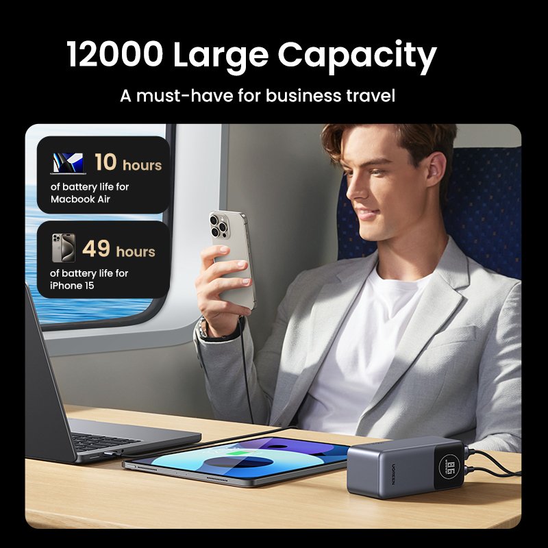 EAN 6941876242948 - Ugreen 12000mAh 100W Fast Charging Powerbank imagen 5