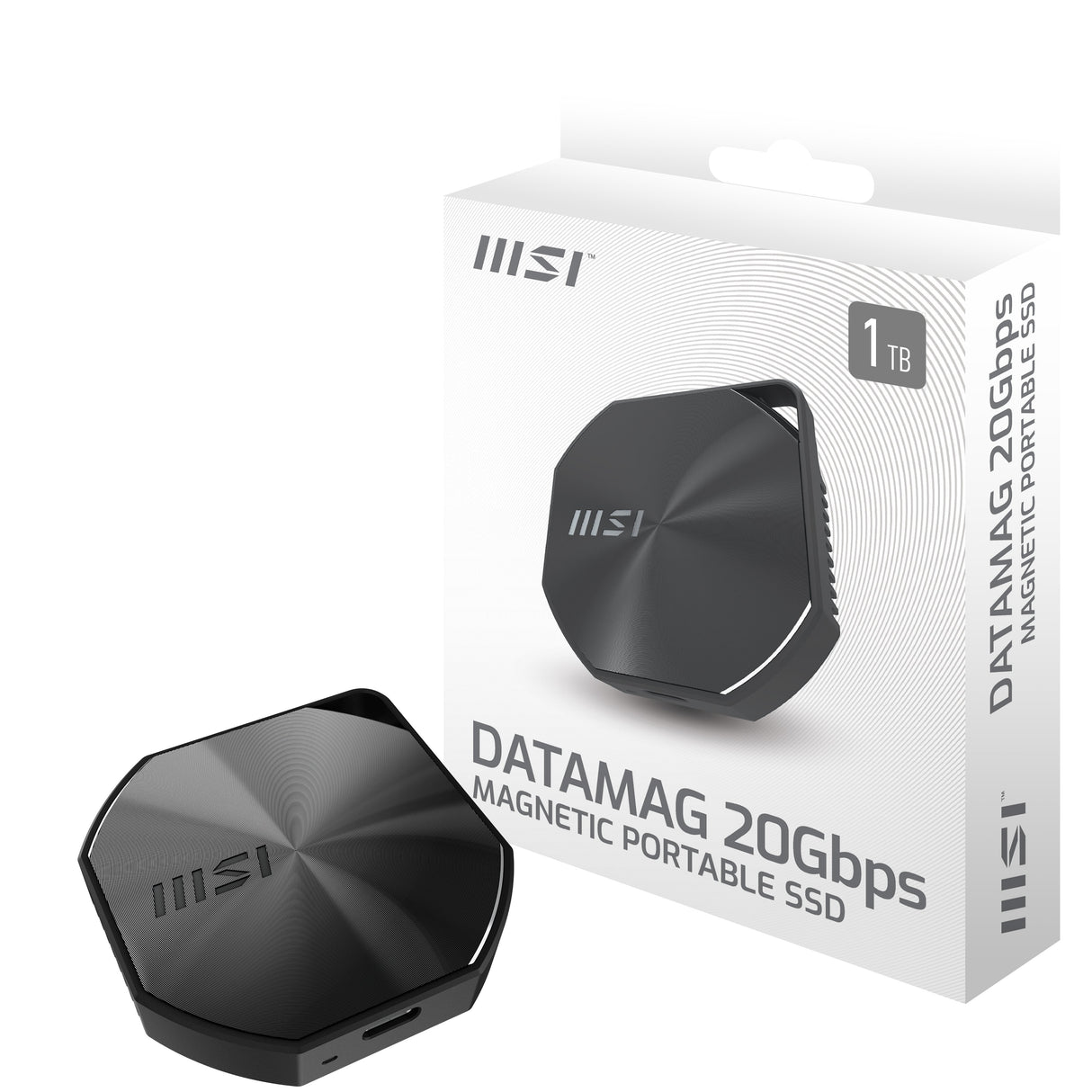 EAN 4711377237123 - MSI DATAMAG 20GBPS 1TB unidad externa de estado sólido USB Tipo C USB 3.2 Gen 2x2 Negro imagen 2