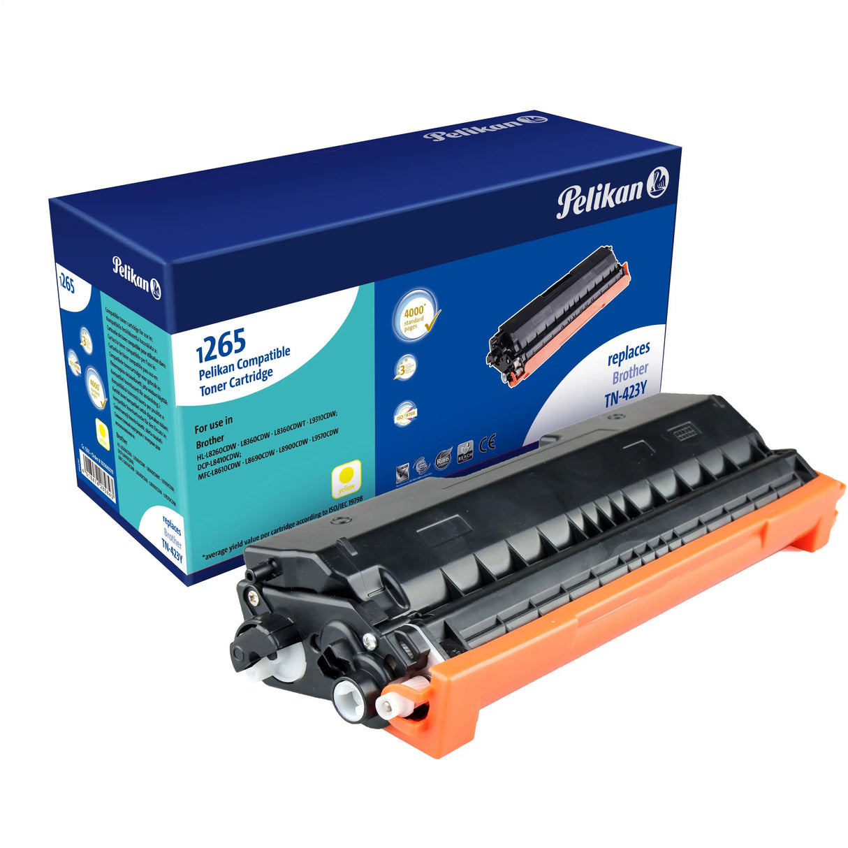 EAN 4018474285843 - Pelikan 4285843 cartucho de tóner 1 pieza(s) Compatible Amarillo imagen 1