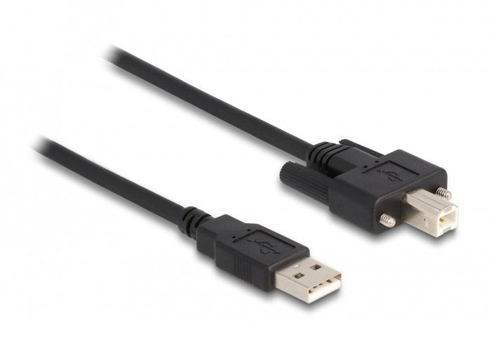 Delock Cable Usb 2.0 Tipo A Conector Macho A Tipo B Conector Macho Con Tornillos 3 M