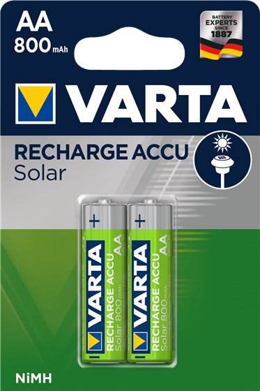 Varta Pila Recargable Solar Aa Hr6 800mah 2st.