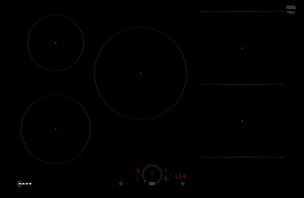 EAN 4242004273097 - Neff T58PHW1L0 hobs Negro Integrado 80 cm Con placa de inducción 5 zona(s) imagen 1