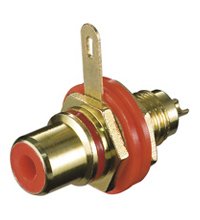 Conector Rca H Panel Rojo