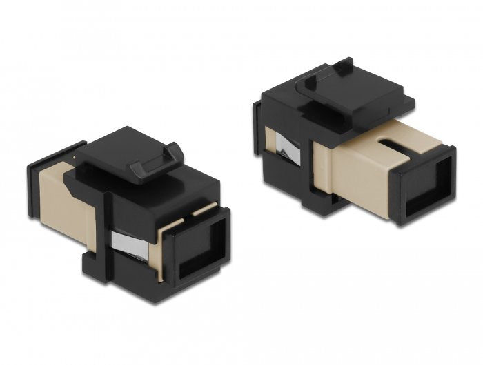 Keystone Modul Sc Simplex Buchse Zu Sc Simplex Buchse Beige Schwarz
