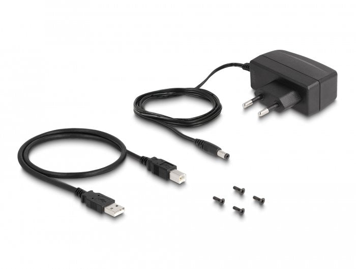 EAN 4043619642267 - DeLOCK 64226 convertidor, repetidor y aislador en serie Negro imagen 3