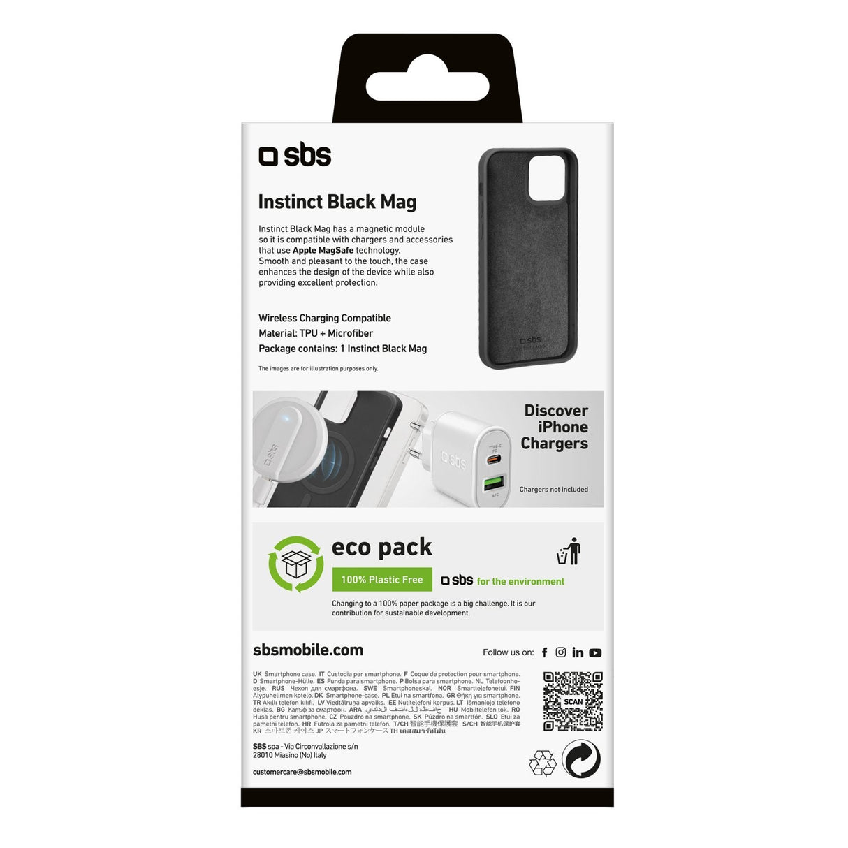 Funda Sbs Instinct Mag Iphone 15 Negro