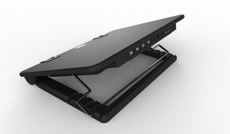 Coolermaster Base Refrigeradora Port. Ergostand Iv Negro/1 Ventilador/4xusb 2.0/1 Micro Usb/17 R9-Nbs-E42k-Gp