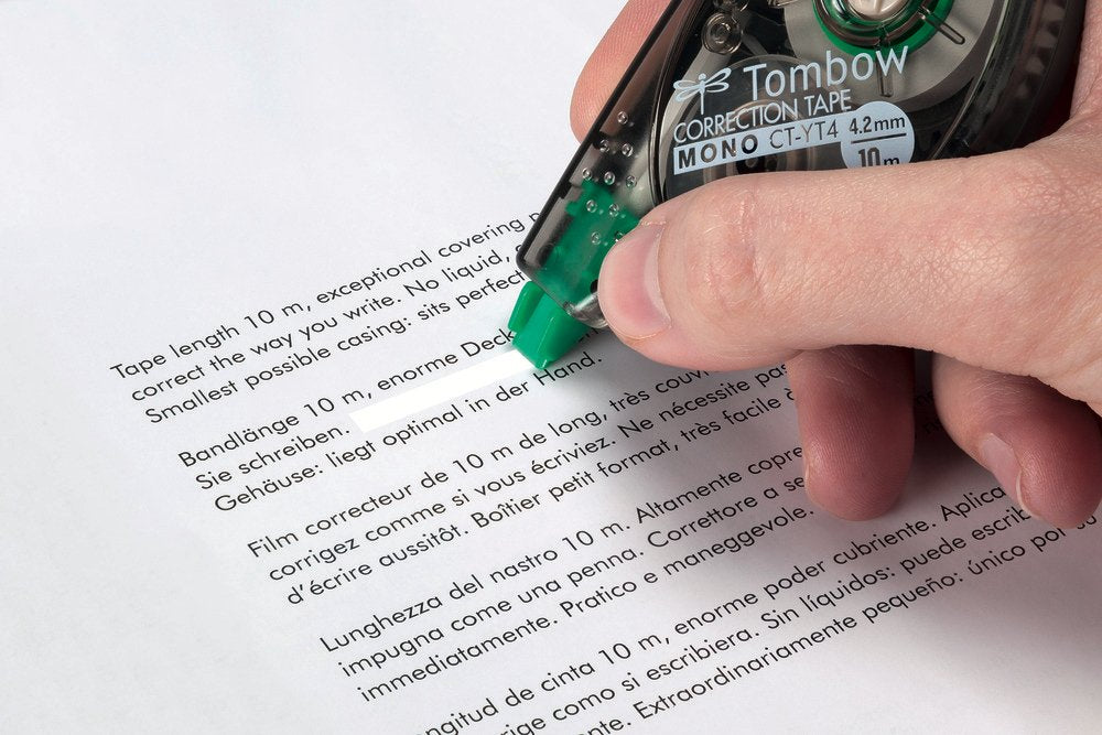 Tombow Mono Yt Cinta Correctora 4,2mm X 10m Caja -20u-