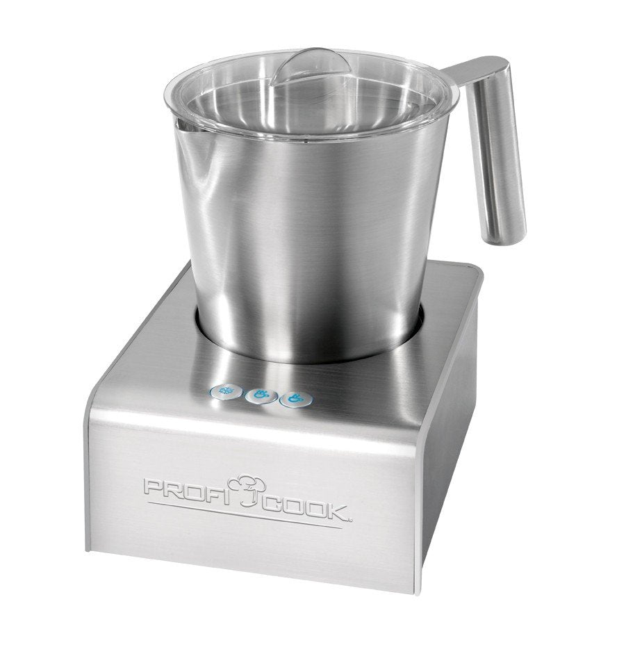 Proficook Pc-Ms 1032 Espumador De Leche Automático, Acero Inoxidable, Calentamiento Integrado, Adecuado Chocolate Plata 600w