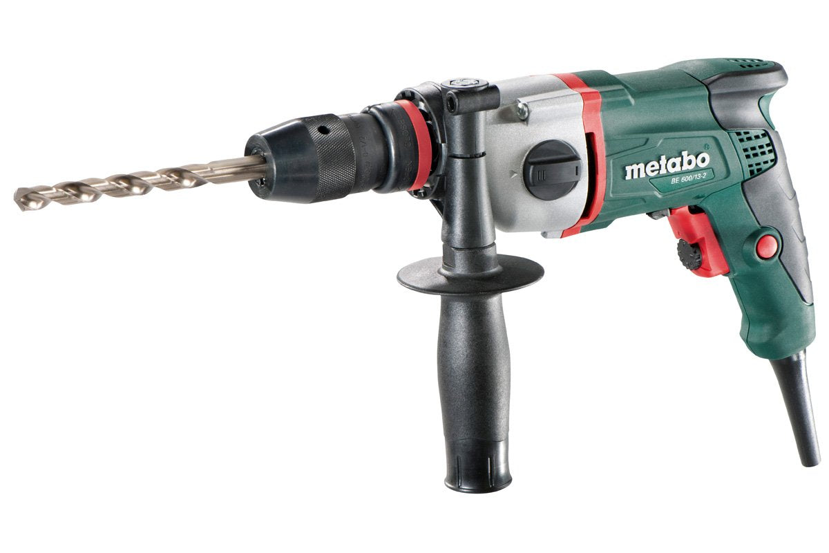 Taladro Metabo Be 600/13-2 2500 Rpm Sin Llave 1,9 Kg Negro, Verde, Gris, Rojo