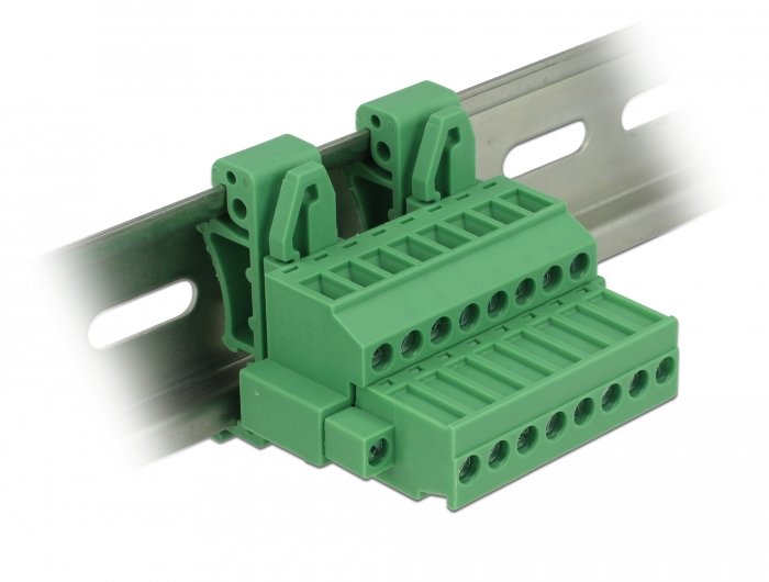 Terminalblock Set Para Carriles Din 8 Pin Con Bloqueo Roscado