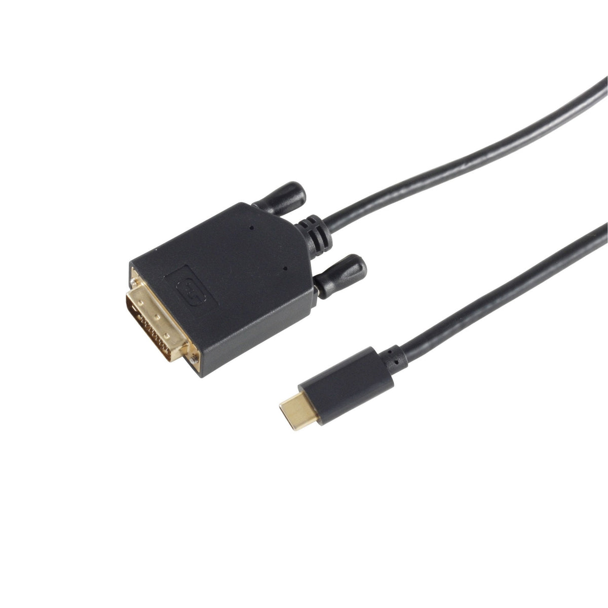 S-Conn 10-58025 Cable 1 M Dvi-D Usb Tipo C Negro