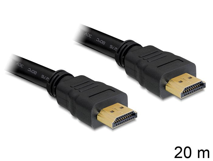 EAN 4043619834525 - DeLOCK 20m, HDMI - HDMI cable HDMI HDMI tipo A (Estándar) Negro imagen 1