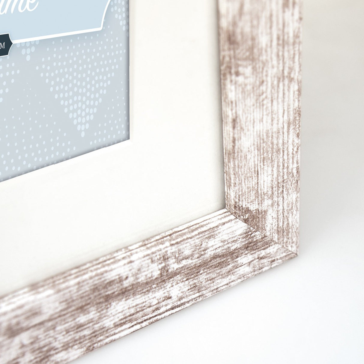 Zep Nelson 6 4x10x15 Marco De Madera 4q Blanco/Marron V24106